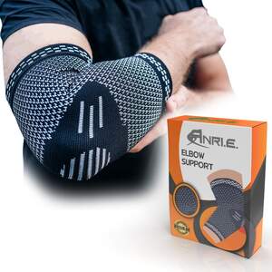 Бандаж на Лікоть ANRI.E. ES-001 (Чорно-Сірий) Бандаж на Лікоть ANRI.E. ES-001 (Чорно-Сірий)