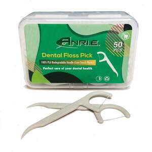 Зубные Флостики - 2 в 1 Зубная нить и Биорозкладная Зубочистка 50 шт